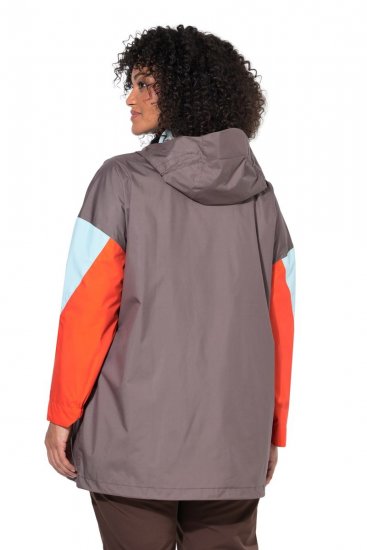 Ulla Popken 855313 Parka Taupe - Jassen - Grote maten dames jassen