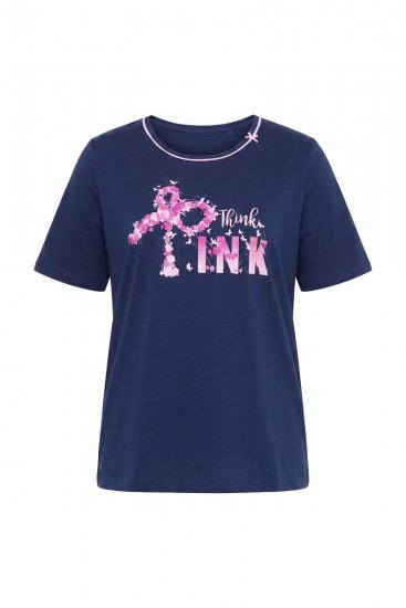 Ulla Popken 856141 Pyjama met lange mouwen Donkerblauw - Pyjama's en Loungewear - 
