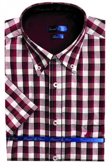 Forestal 901222E Check Shirt Red - Hemden - Overhemden Grote Maten Heren