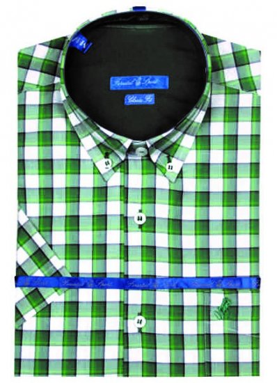 Forestal 901222E Check Shirt Green - Hemden - Overhemden Grote Maten Heren