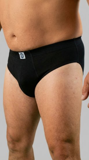 20 Nodi 974 Stretch Cotton Briefs with Internal Elastic Band and Low Rise Black - Ondergoed & zwem - Grote Maten Ondergoed Heren