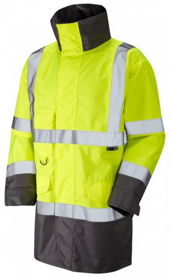 Leo Torridge Breathable Lightweight Anorak Hi-Vis Yellow - Werkkleding - Werkkleding Grote Maten Heren