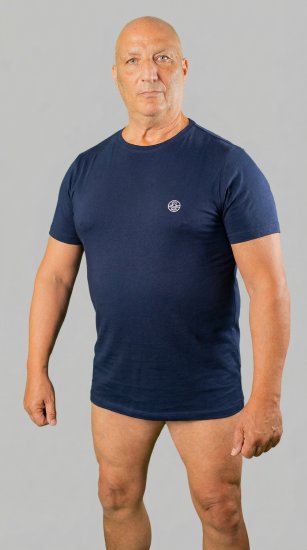 20 Nodi Mezzogiorno Sports T-Shirt Navy - T-shirts - Grote Maten T-shirts Heren