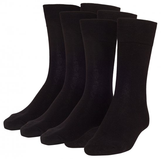 Adamo Aaron Soft-socks Black 3-pack - Ondergoed & zwem - Grote Maten Ondergoed Heren