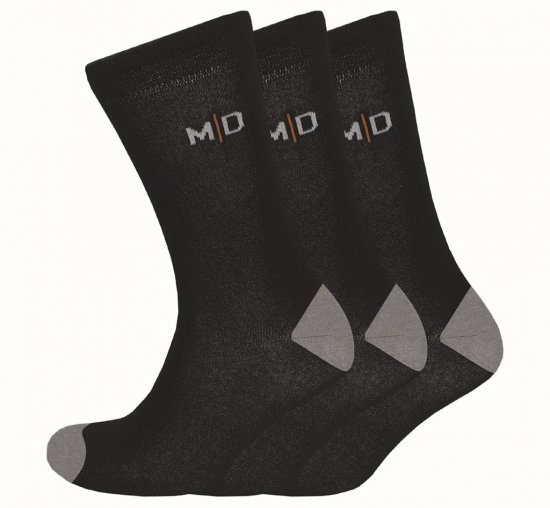 Motley Denim Alex Socks 3-Pack Black - Ondergoed & Zwem - Grote Maten Ondergoed Heren