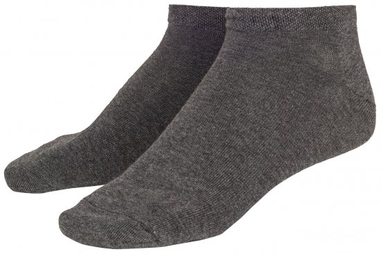 Adamo Anton sneaker-socks Charcoal 4-pack - Ondergoed & Zwem - Grote Maten Ondergoed Heren