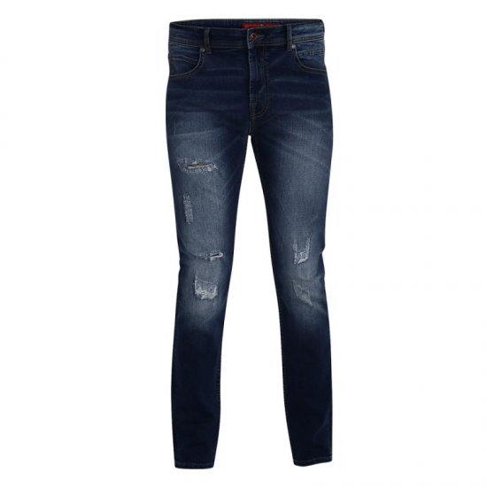D555 Asher 1959 Stretch Jeans with rips - Jeans & broeken - Jeans & Broeken Grote Maten Heren