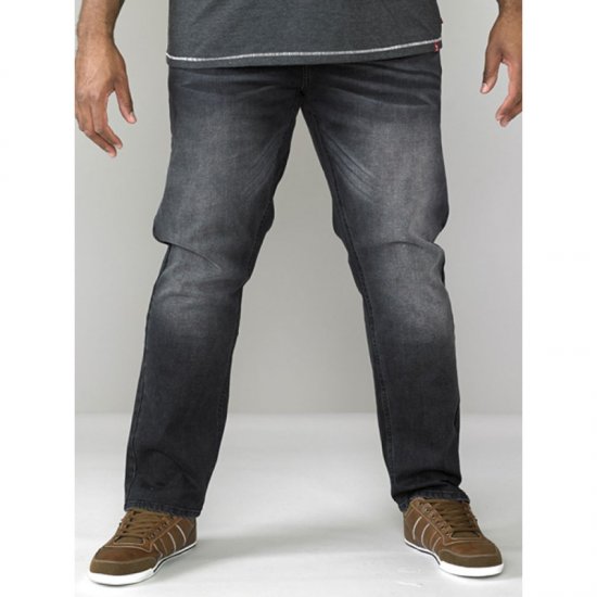 D555 Benson Tapered Fit Stretch Jeans Stonewash TALL SIZES - HERENKLEDING MT-6XLT - Tall Kleding Heren