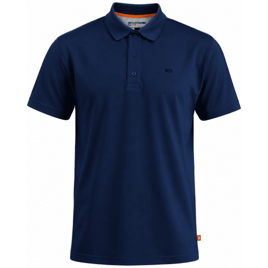 Motley Denim Bratislava Polo Navy - Polo shirts - Grote Maten Poloshirts Heren