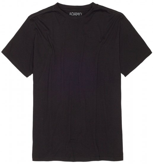Adamo Bud Regular fit Heavy weight T-shirt Black - T-shirts - Grote Maten T-shirts Heren