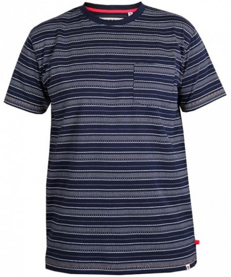 D555 Caspian T-shirt Navy - T-shirts - Grote Maten T-shirts Heren