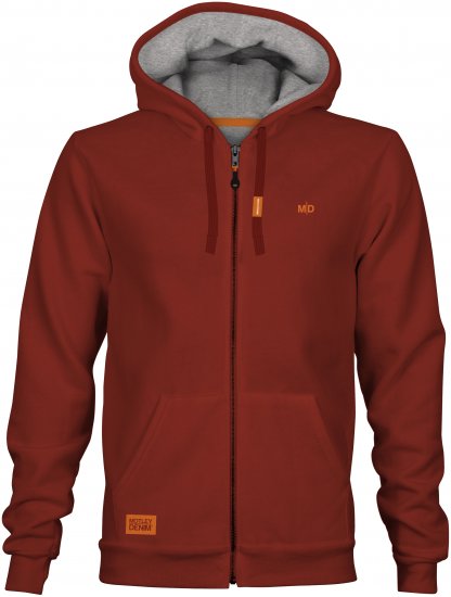 Motley Denim Copenhagen Hoodie Red - Sweaters & hoodies - Sweaters & Hoodies Grote Maten Heren