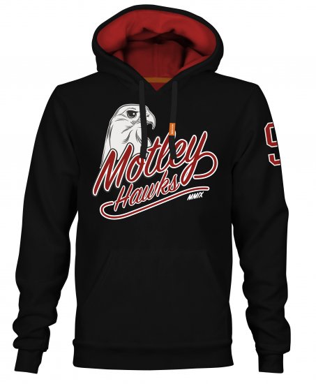 Motley Denim Corby Hoodie Black - Sweaters & hoodies - Sweaters & Hoodies Grote Maten Heren