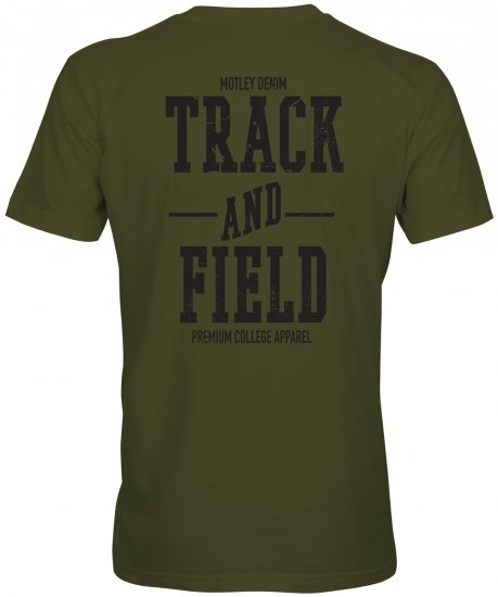 Motley Denim Coventry T-shirt Dark Khaki - T-shirts - Grote Maten T-shirts Heren