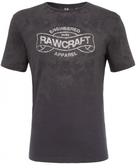 Rawcraft Crowler T-shirt Black - T-shirts - Grote Maten T-shirts Heren