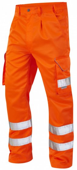 Leo Bideford Cargo Pants Hi-Vis Orange - Werkkleding - Werkkleding Grote Maten Heren