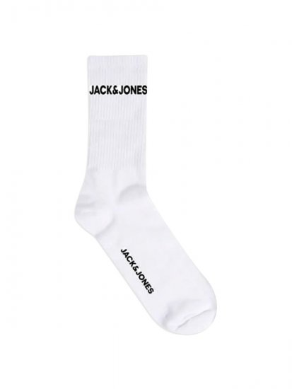 Jack & Jones Basic Logo Tennissokken Wit 5-pack - Ondergoed & zwem - Grote Maten Ondergoed Heren