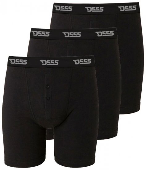 D555 Driver Boxershorts 3-pack Black - Ondergoed & zwem - Grote Maten Ondergoed Heren