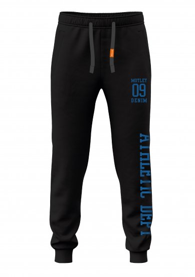 Motley Denim Dublin Sweatpants Black - Joggingbroeken & shorts - Joggingbroeken & Shorts Heren Grote Maten