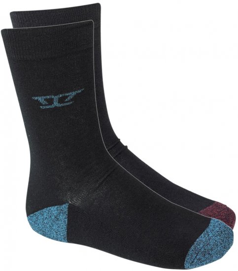 D555 Eden Cotton Rich Cushioned Sole Socks 2-Pack - Ondergoed & zwem - Grote Maten Ondergoed Heren