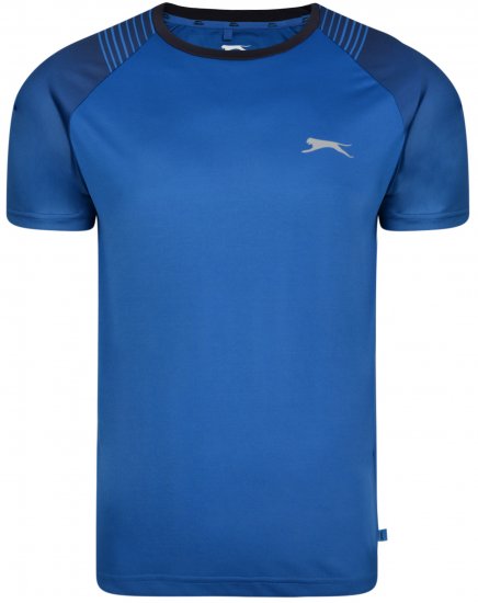 Slazenger Eli T-shirt Blue - T-shirts - Grote Maten T-shirts Heren
