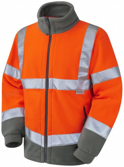 Leo Hartland Fleece Jacket Orange - Werkkleding - Werkkleding Grote Maten Heren