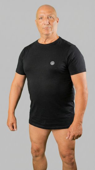 20 Nodi Mezzogiorno Sports T-Shirt Black - T-shirts - Grote Maten T-shirts Heren
