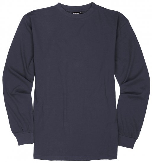 Adamo Floyd Comfort fit Long sleeve T-shirt Charcoal - T-shirts - Grote Maten T-shirts Heren