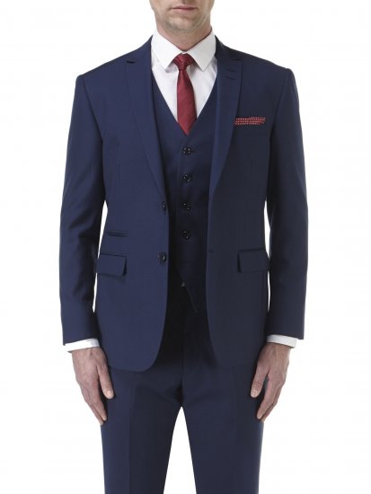 Skopes Kennedy Suit jacket Royal Blue - Pakken - Grote Maten Kostuum Heren