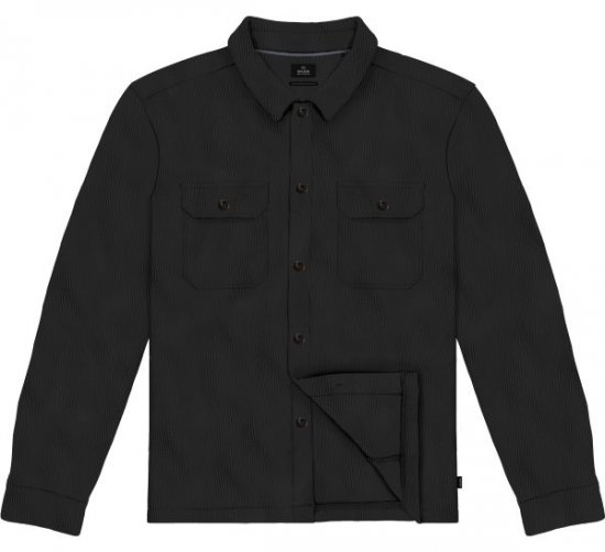 Double Outfitters GS-5237 Overshirt Zwart - Hemden - Overhemden Grote Maten Heren