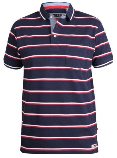 D555 Holmes Polo Navy - Polo shirts - Grote Maten Poloshirts Heren