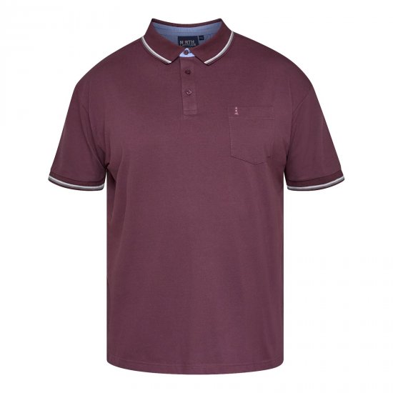 North Latitude Superflex Polo Aubergine - TALL polo's - Langere polo's: TALL-pasvorm