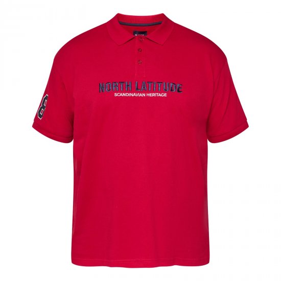 North Latitude Logo Polo Geel/Oranje - TALL polo's - Langere polo's: TALL-pasvorm