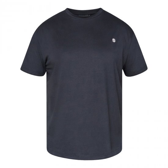 North Latitude T-Shirt With Back Print Zwart - T-shirts - Grote Maten T-shirts Heren