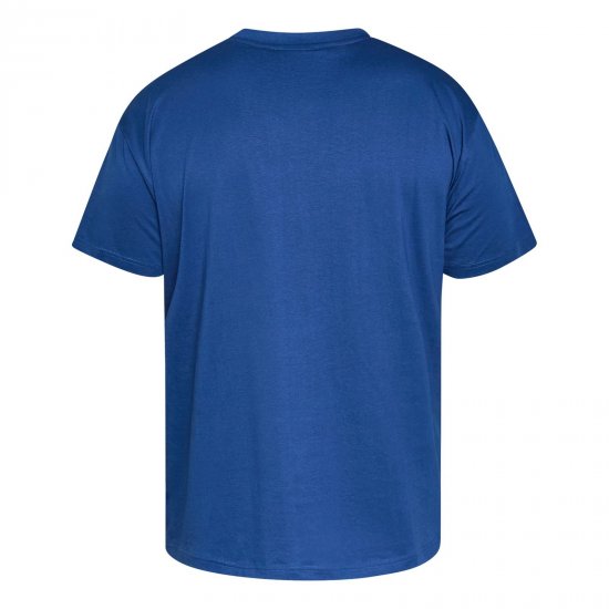 North Latitude US T-Shirt Blauw - T-shirts - Grote Maten T-shirts Heren