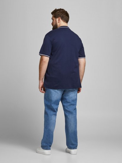 Jack & Jones Jersey Polo Navy - Polo shirts - Grote Maten Poloshirts Heren