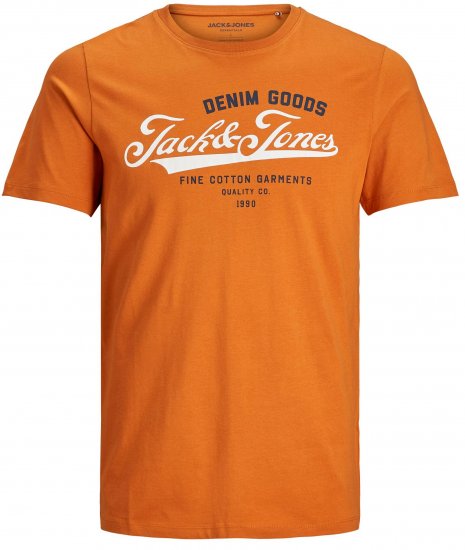 Jack & Jones Elogo T-Shirt Hawaiian Sunset - T-shirts - Grote Maten T-shirts Heren