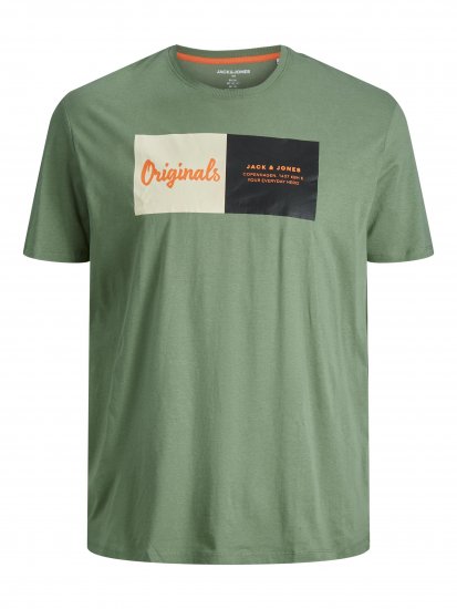 Jack & Jones Joshua T-shirt Sea Spray - T-shirts - Grote Maten T-shirts Heren