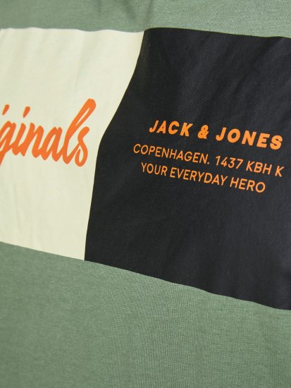 Jack & Jones Joshua T-shirt Sea Spray - T-shirts - Grote Maten T-shirts Heren