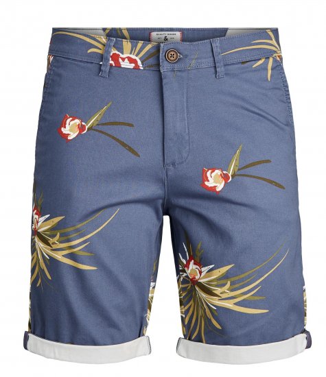 Jack & Jones Bowie Chino Short Indigo - Shorts - Grote Maten Korte Broeken Heren