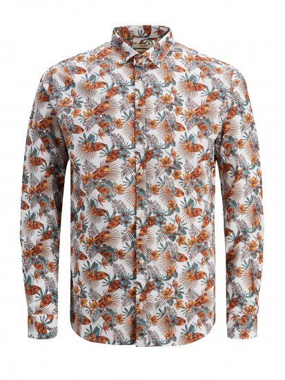 Jack & Jones Blagraduation Shirts White - Hemden - Overhemden Grote Maten Heren
