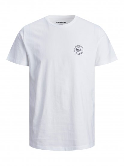 Jack & Jones JJESHARK TEE White - T-shirts - Grote Maten T-shirts Heren