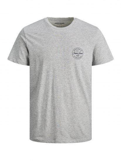 Jack & Jones JJESHARK TEE Gray - T-shirts - Grote Maten T-shirts Heren