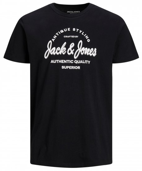 Jack & Jones JJERAFA TEE Black - T-shirts - Grote Maten T-shirts Heren