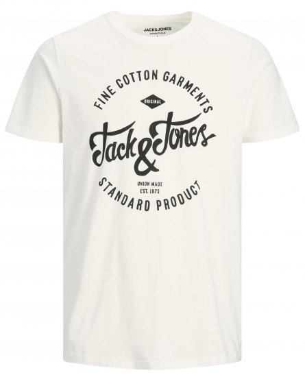Jack & Jones JJERAFA TEE White - T-shirts - Grote Maten T-shirts Heren