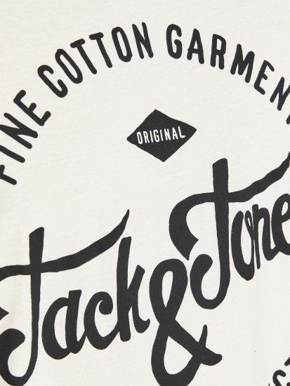 Jack & Jones JJERAFA TEE White - T-shirts - Grote Maten T-shirts Heren