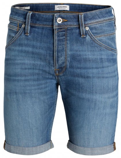 Jack & Jones JJIRICK JJFOX Shorts Blue Denim - Shorts - Grote Maten Korte Broeken Heren