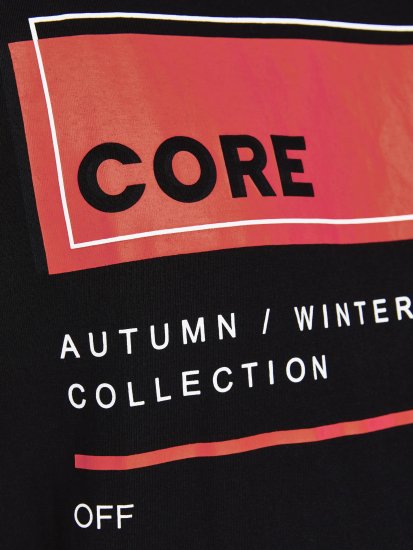 Jack & Jones JCOBOOSTER TEE Black - T-shirts - Grote Maten T-shirts Heren