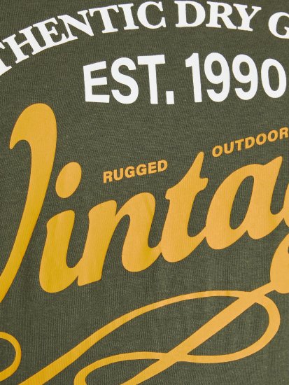 Jack & Jones JPRBLUBOOSTER TEE Khaki - T-shirts - Grote Maten T-shirts Heren