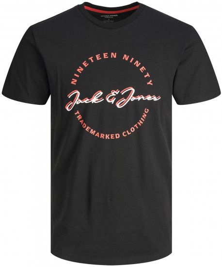 Jack & Jones JJSTAMP TEE Black - T-shirts - Grote Maten T-shirts Heren